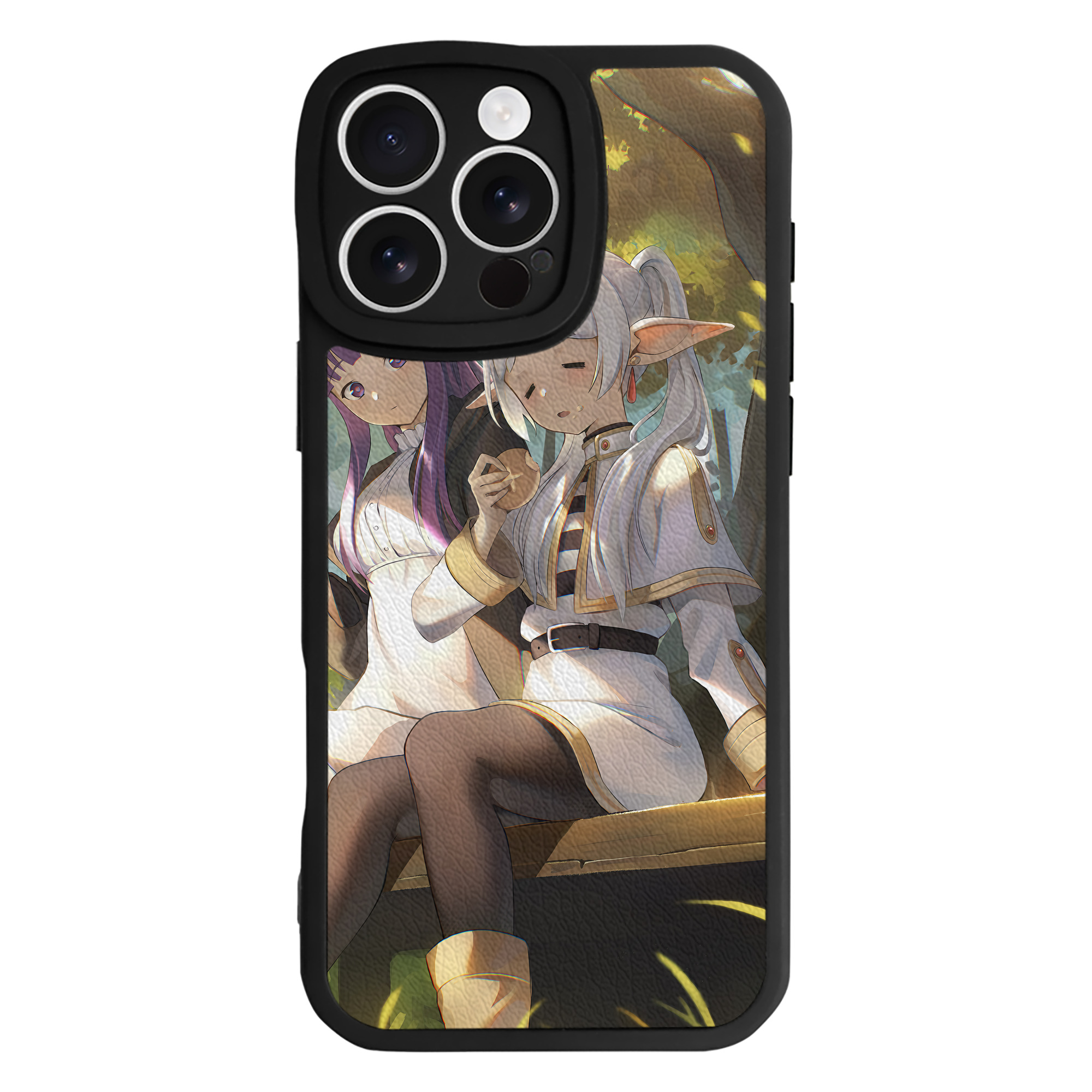 （画像用） 葬送のフリーレン Frieren 【iPhone 16シリーズ対応】シリコンスマホケース（レザー調） 材質：シリコン